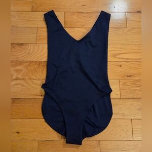 Londre Navy Blue Crossback Swimsuit Size Small
